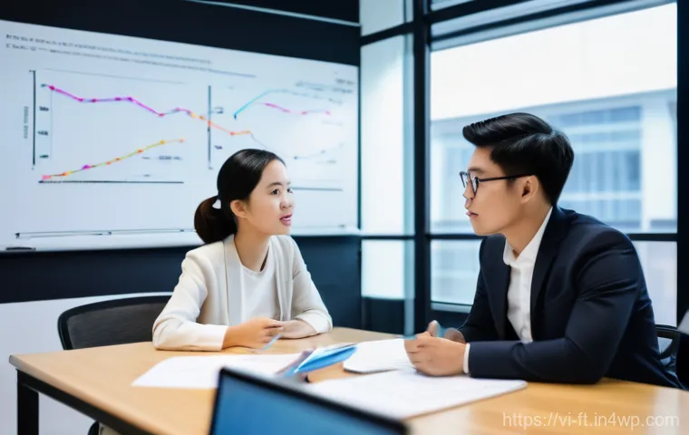 자아 한계 확장을 위한 비즈니스 상황 적용하기 - **Prompt:** A young Vietnamese female entrepreneur, dressed in a smart casual blazer and trousers, s...