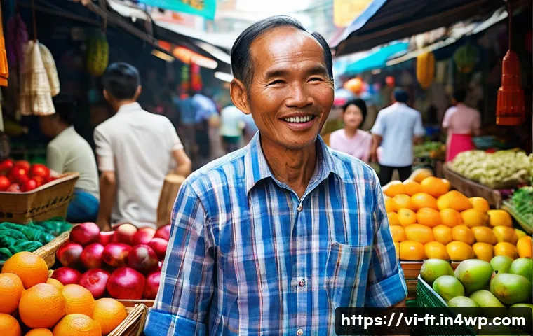 자아 한계 확장을 위한 커뮤니케이션 기술 - **Prompt: Active Listening in Ben Thanh Market**
A vibrant, realistic photographic image of a bu...